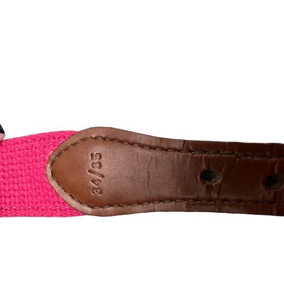 BULLE ROCK Golf Belt Men’s Size 34 Leather Backed Ribbon Style Casual Belt MD - Picture 5 of 9